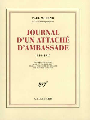 cover image of Journal d'un attaché d'ambassade (1916-1917)